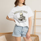 Morally Grey Skeleton Tee — "Morally Grey is My Favorite Color" Graphic T-Shirt