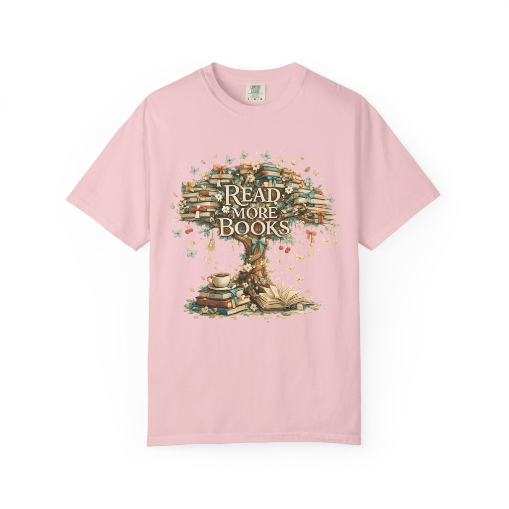 Read More Books T-Shirt — Vintage Tree of Books Design for Book Lovers