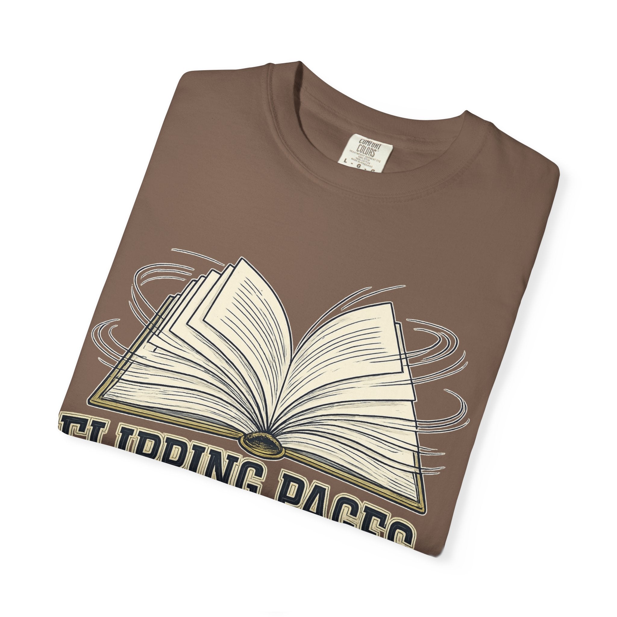 Book Lover T-Shirt — "Flipping Pages Is My Cardio" Graphic Tee