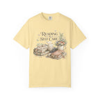 Reading Is Self Care T-Shirt — Cozy Floral Book Lover Tee
