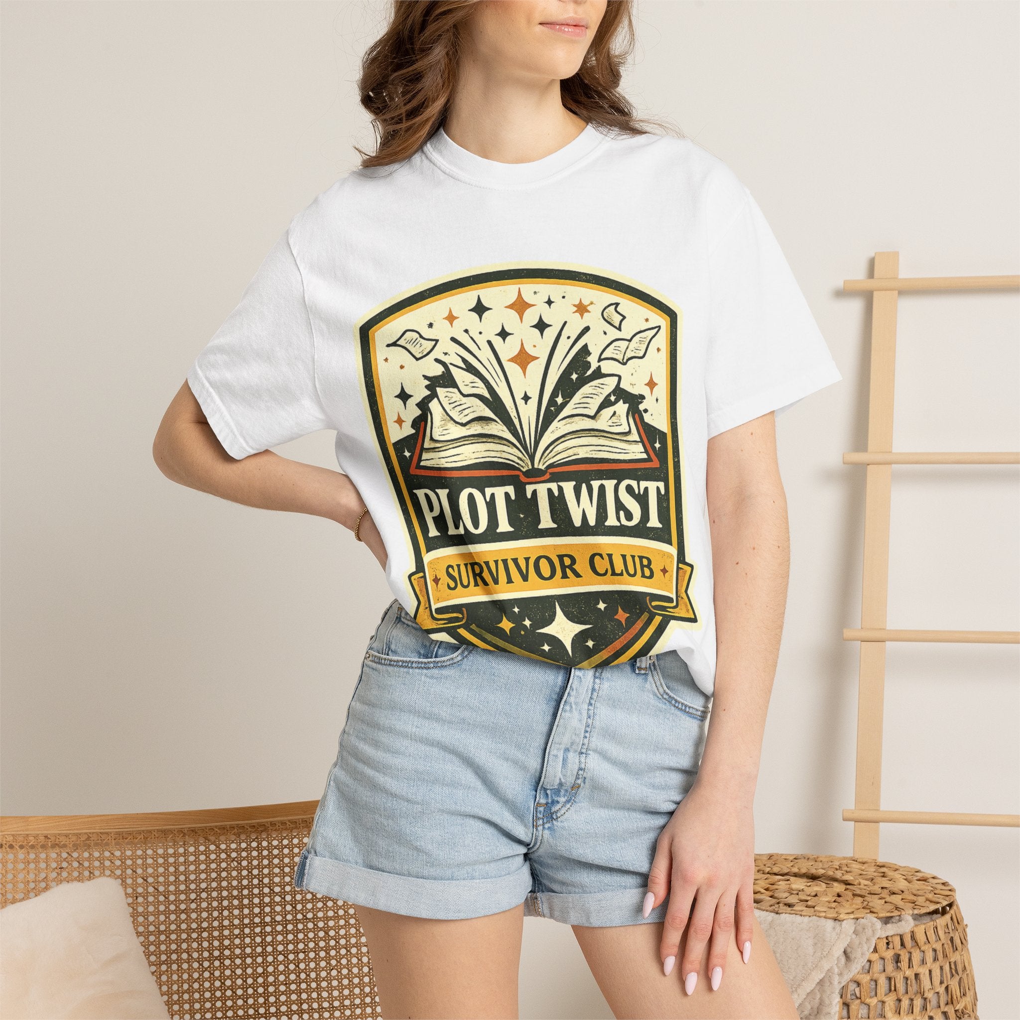 Plot Twist Survivor Club T-Shirt — Funny Book Lover Tee