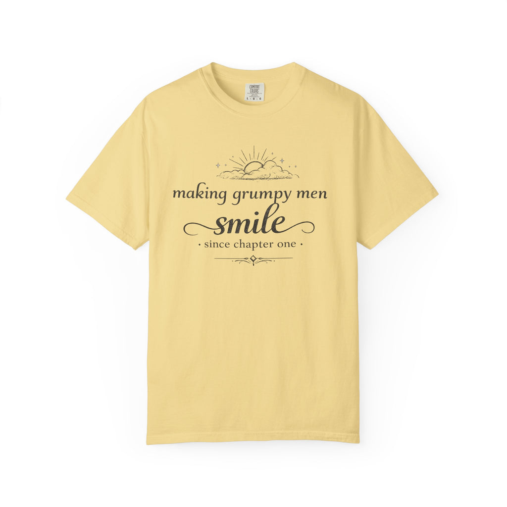 T-Shirt — "Making Grumpy Men Smile" Vintage Script Tee