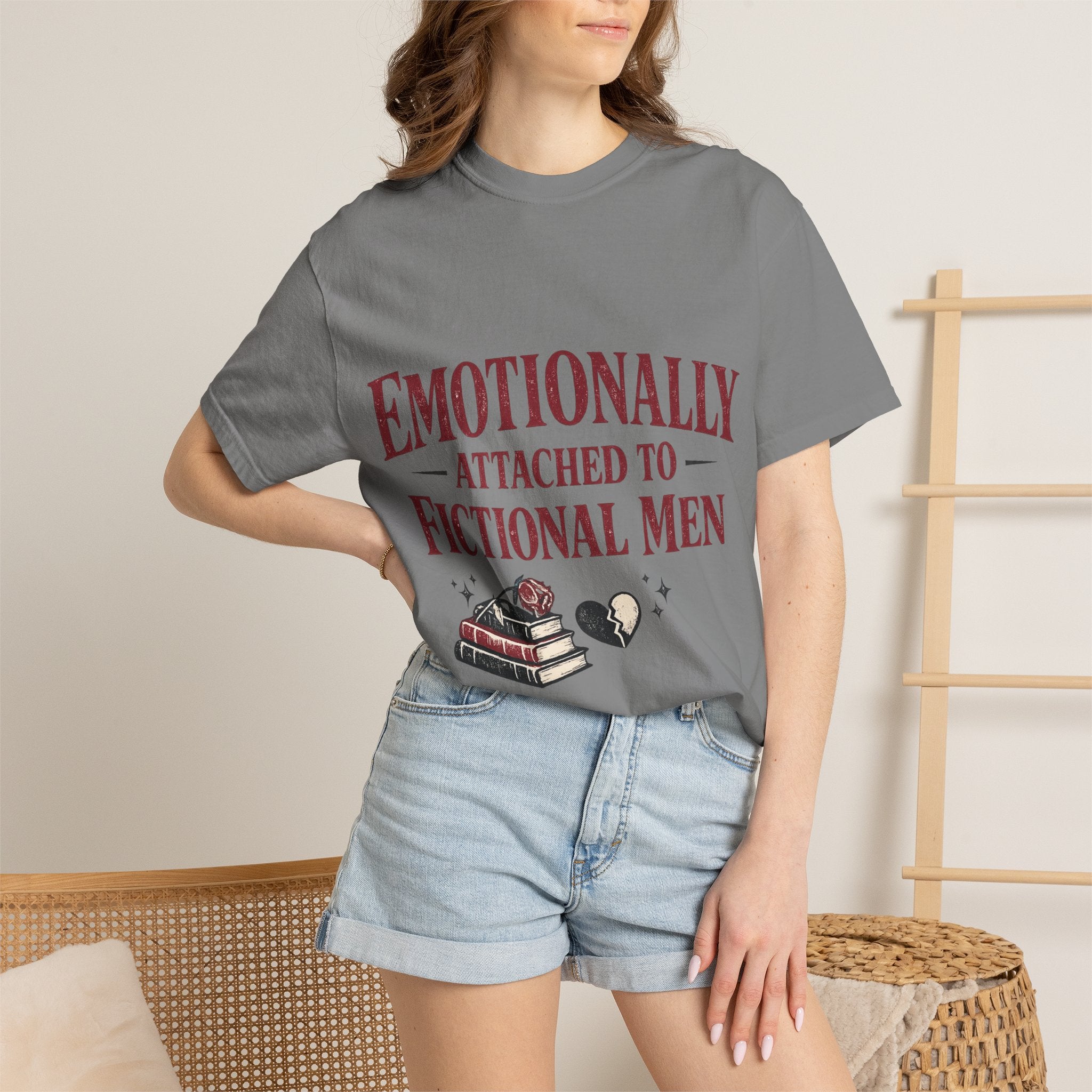 Emotionally Attached to Fictional Men T-Shirt