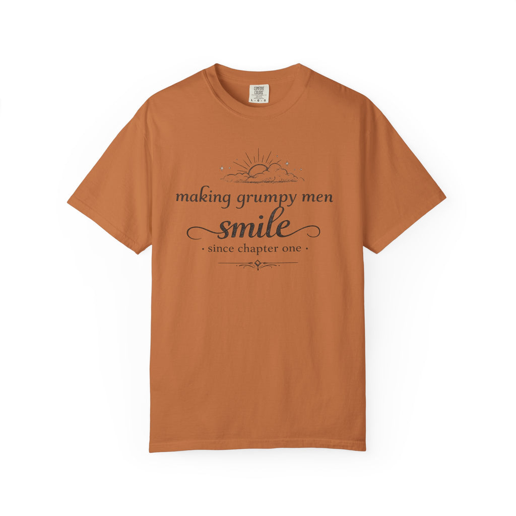 T-Shirt — "Making Grumpy Men Smile" Vintage Script Tee