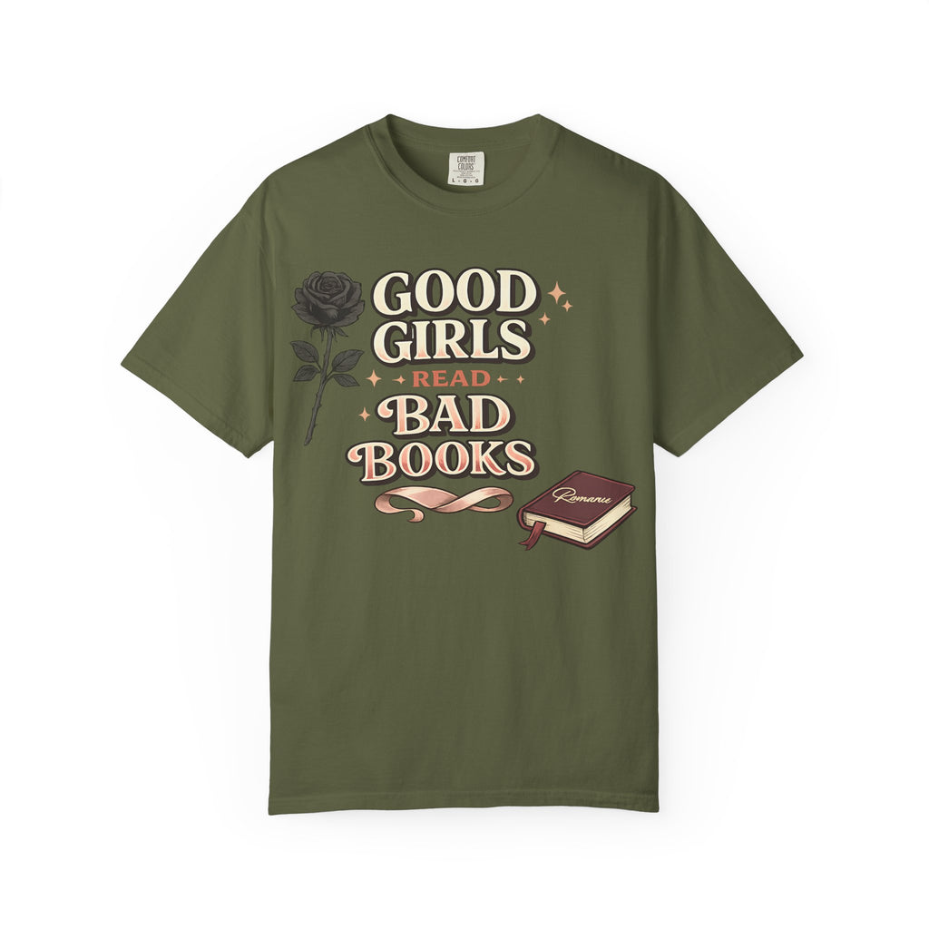 T-Shirt — "Good Girls Read Bad Books" Graphic Tee
