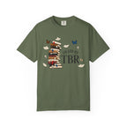 Death by TBR Book Stack T-Shirt — Reader Gift Graphic Tee