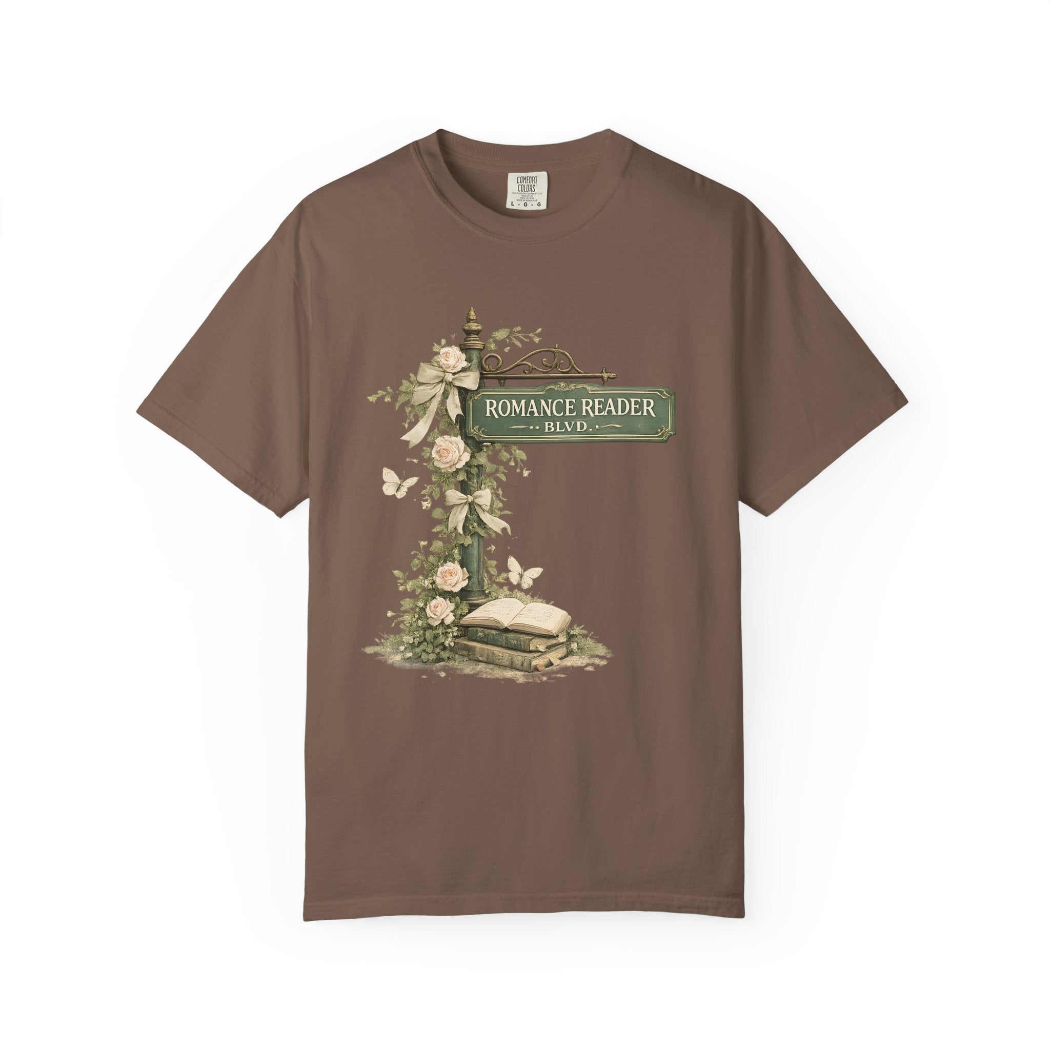Romance Reader Vintage Floral T-Shirt