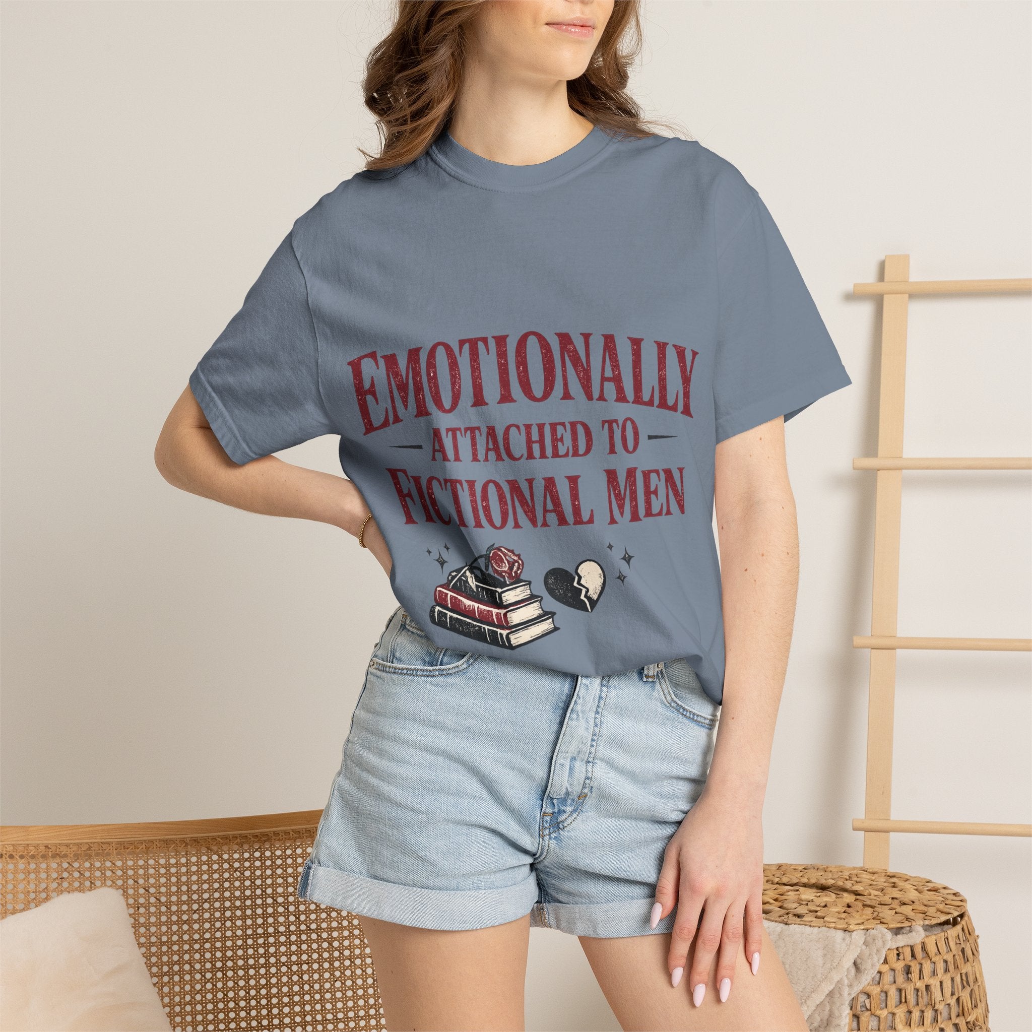Emotionally Attached to Fictional Men T-Shirt