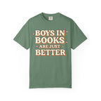 T-Shirt — "Boys in Books Are Just Better" Retro Literary Tee