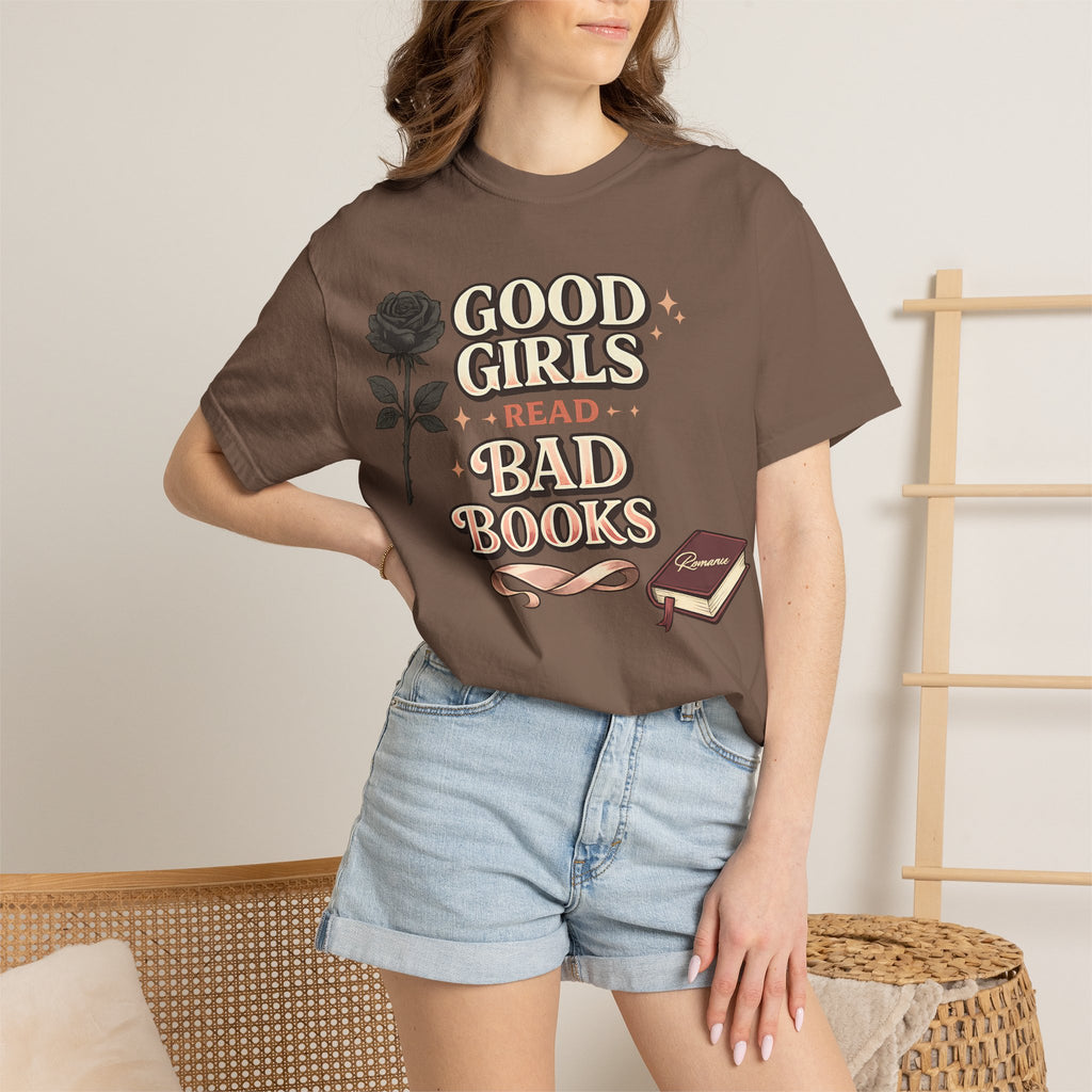 T-Shirt — "Good Girls Read Bad Books" Graphic Tee