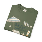 Beach Reading T-Shirt — "Tan Lines, Book Spines" Summer Graphic Tee