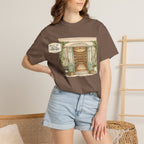 Meet Me at the Library T-Shirt — Cozy Bookshop Illustration Tee