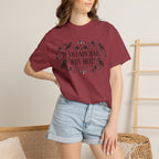 If Villain Bad… Why Not? T-Shirt — Gothic Floral Quote Tee