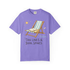 Beach Reading T-Shirt — "Tan Lines & Book Spines" Summer Reader Tee