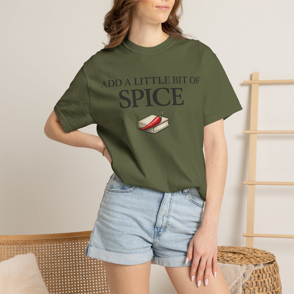 Spice Book T-Shirt — "Add a Little Bit of Spice" Graphic Tee