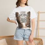 T-Shirt — "I Love Long Walks Down the Book Aisle" Literary Graphic Tee