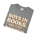 T-Shirt — "Boys in Books Are Just Better" Retro Literary Tee