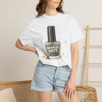 T-Shirt — 'Morally Grey' Nail Polish Graphic Tee