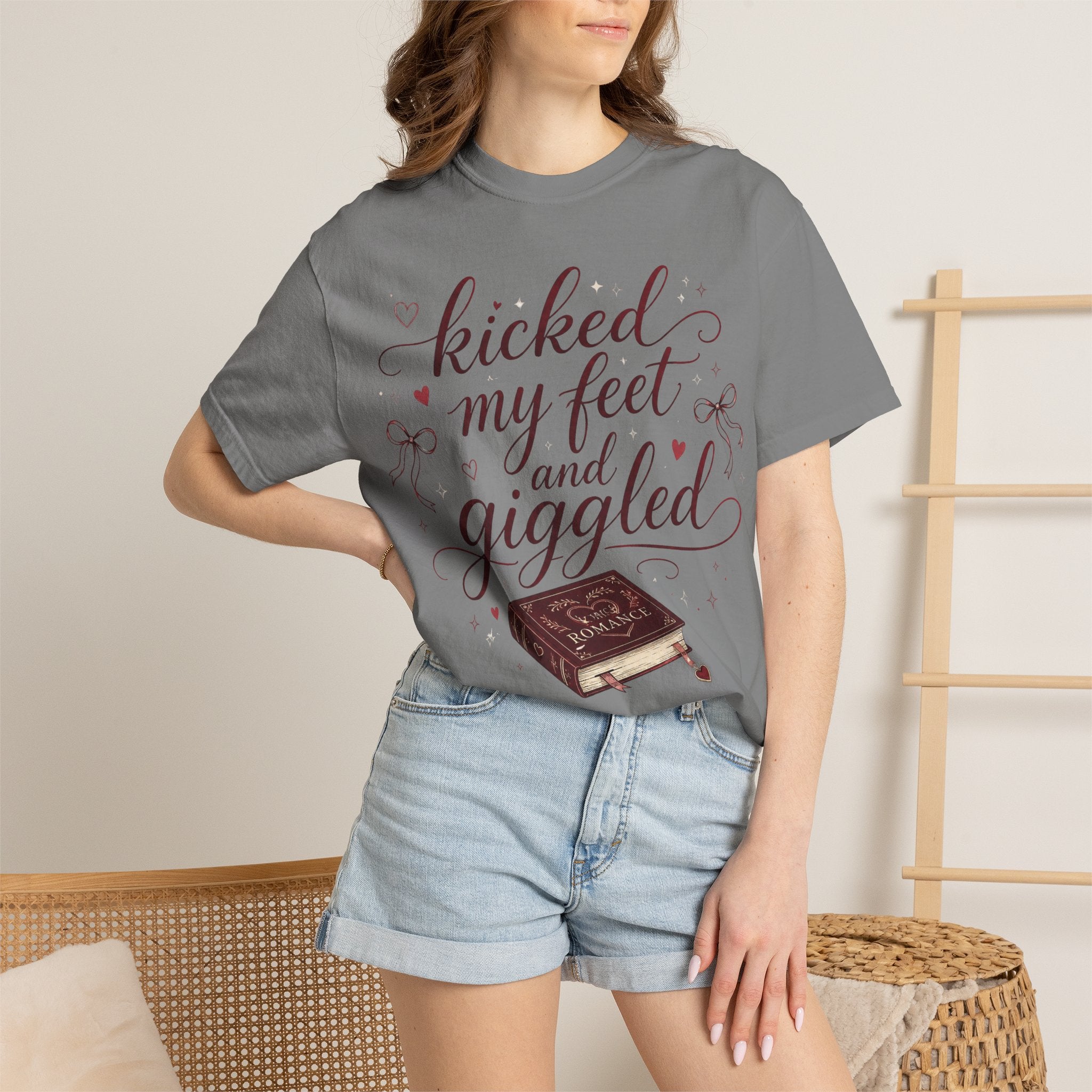 Kicked My Feet and Giggled Booklover T-Shirt