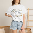 Beach Reading T-Shirt — "Tan Lines, Book Spines" Summer Graphic Tee