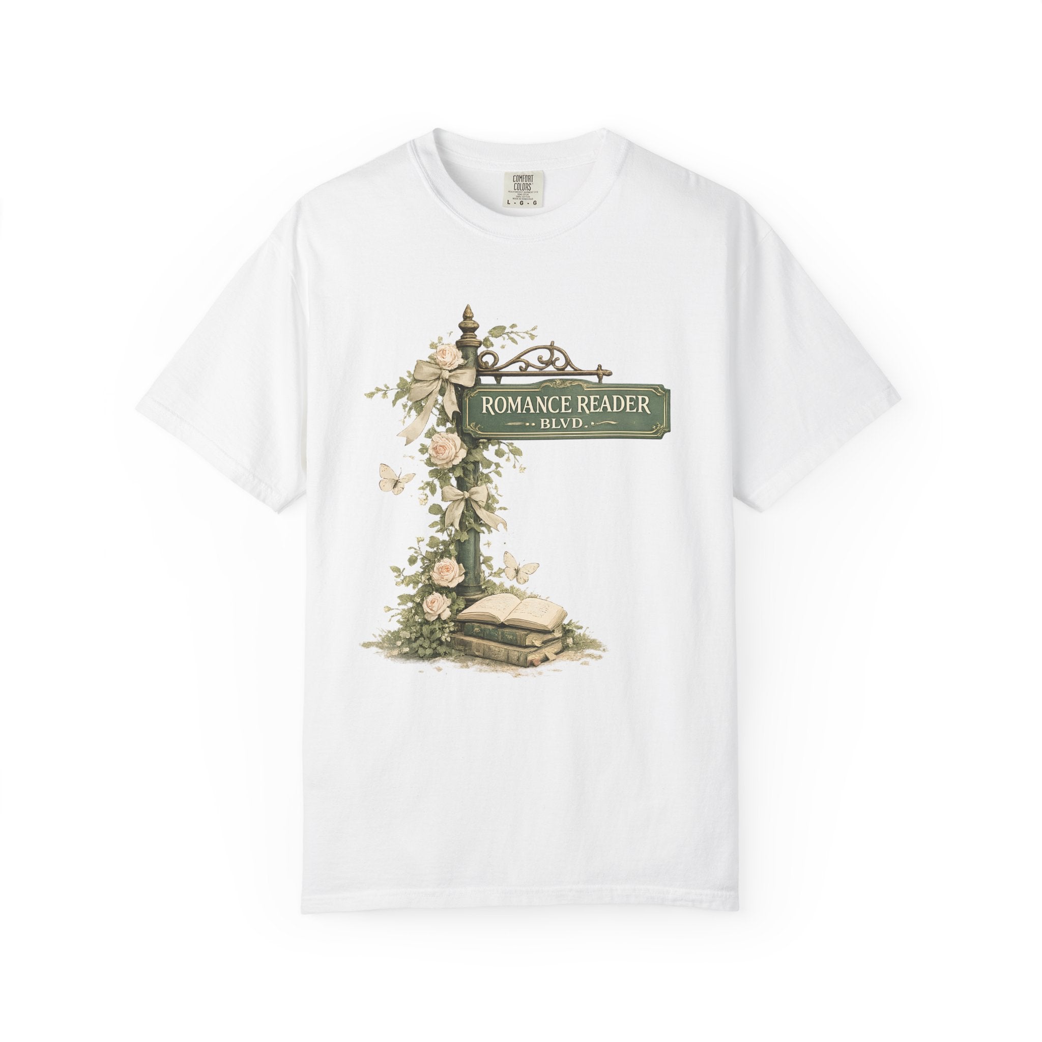 Romance Reader Vintage Floral T-Shirt