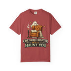 T-Shirt — “One More Chapter or I’ll Haunt You” Ghost Reading Tee