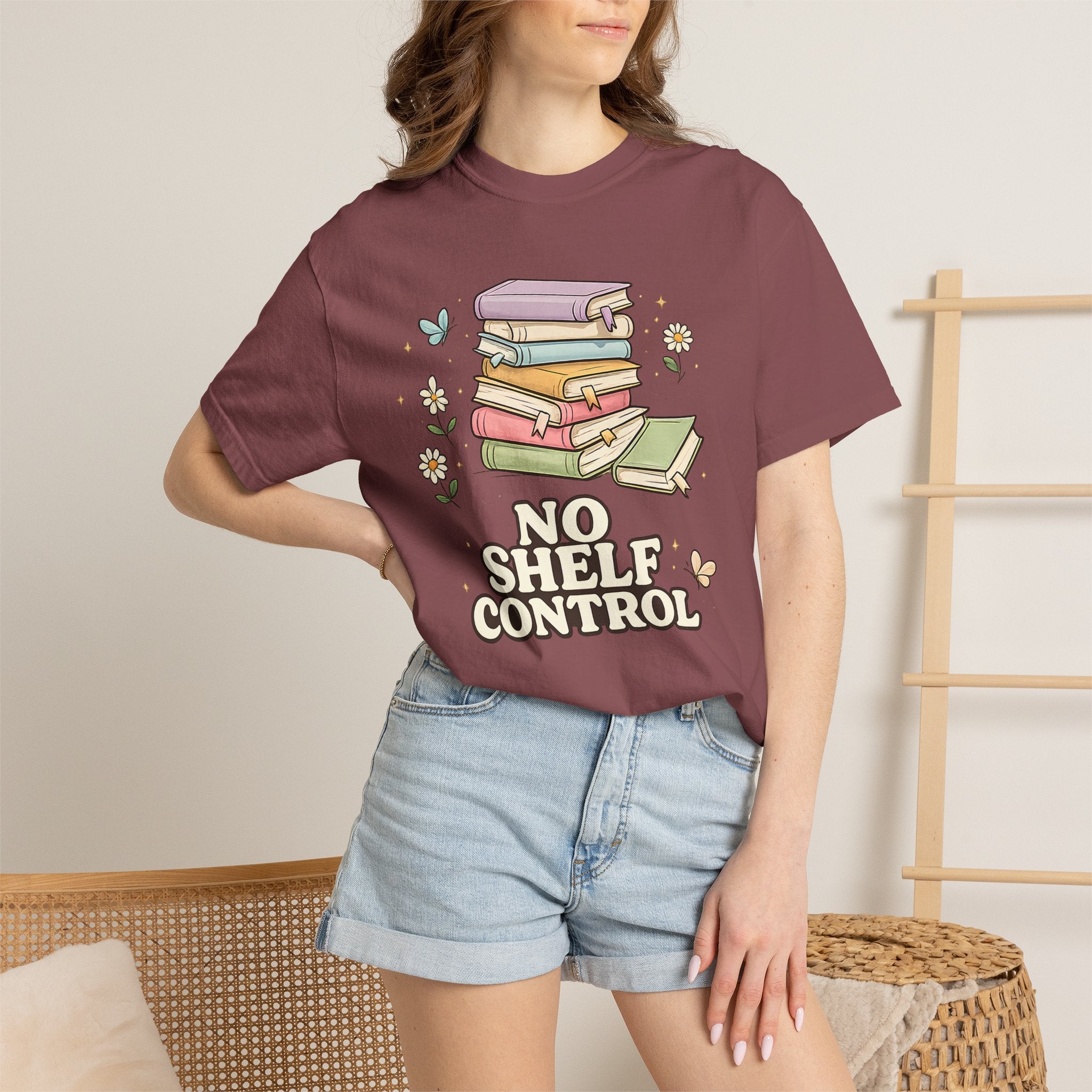 No Shelf Control Bookstack T-Shirt
