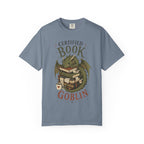 Certified Book Goblin T-Shirt — Cute Dragon Reading Graphic Tee for Book Lovers