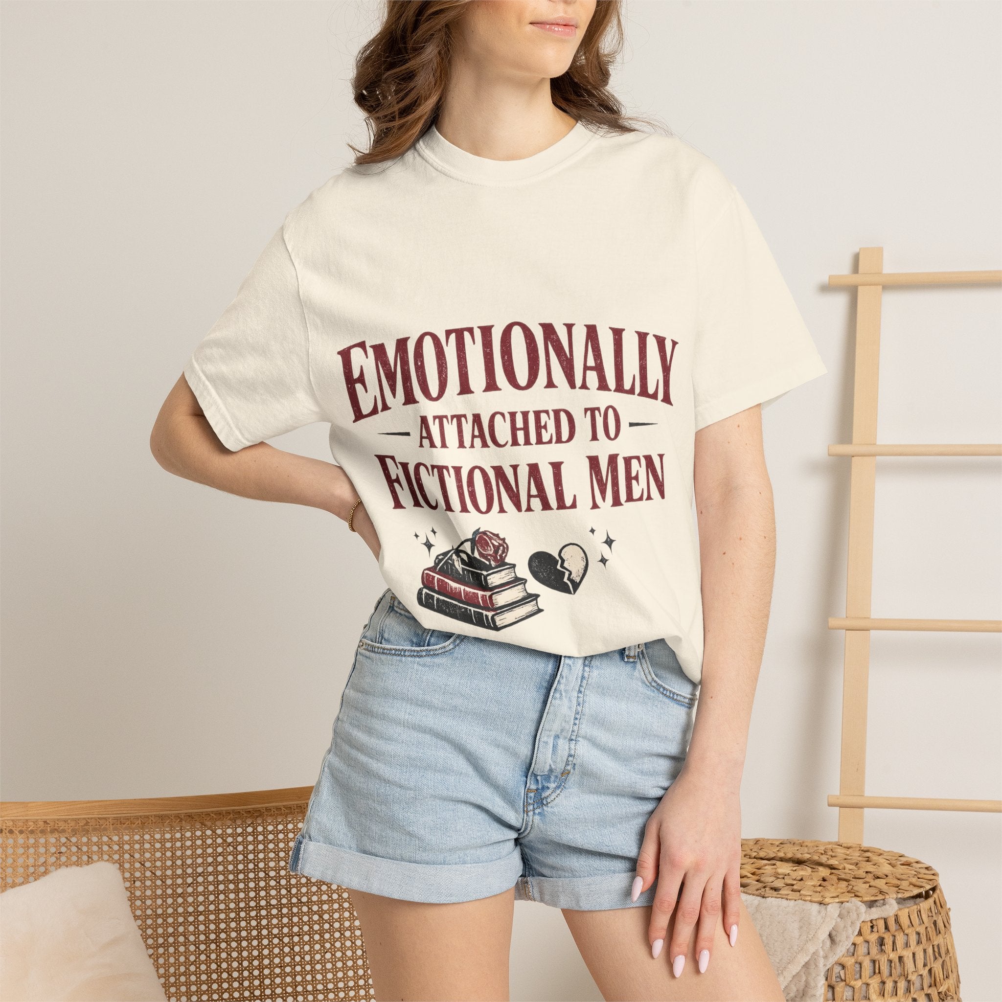 Emotionally Attached to Fictional Men T-Shirt