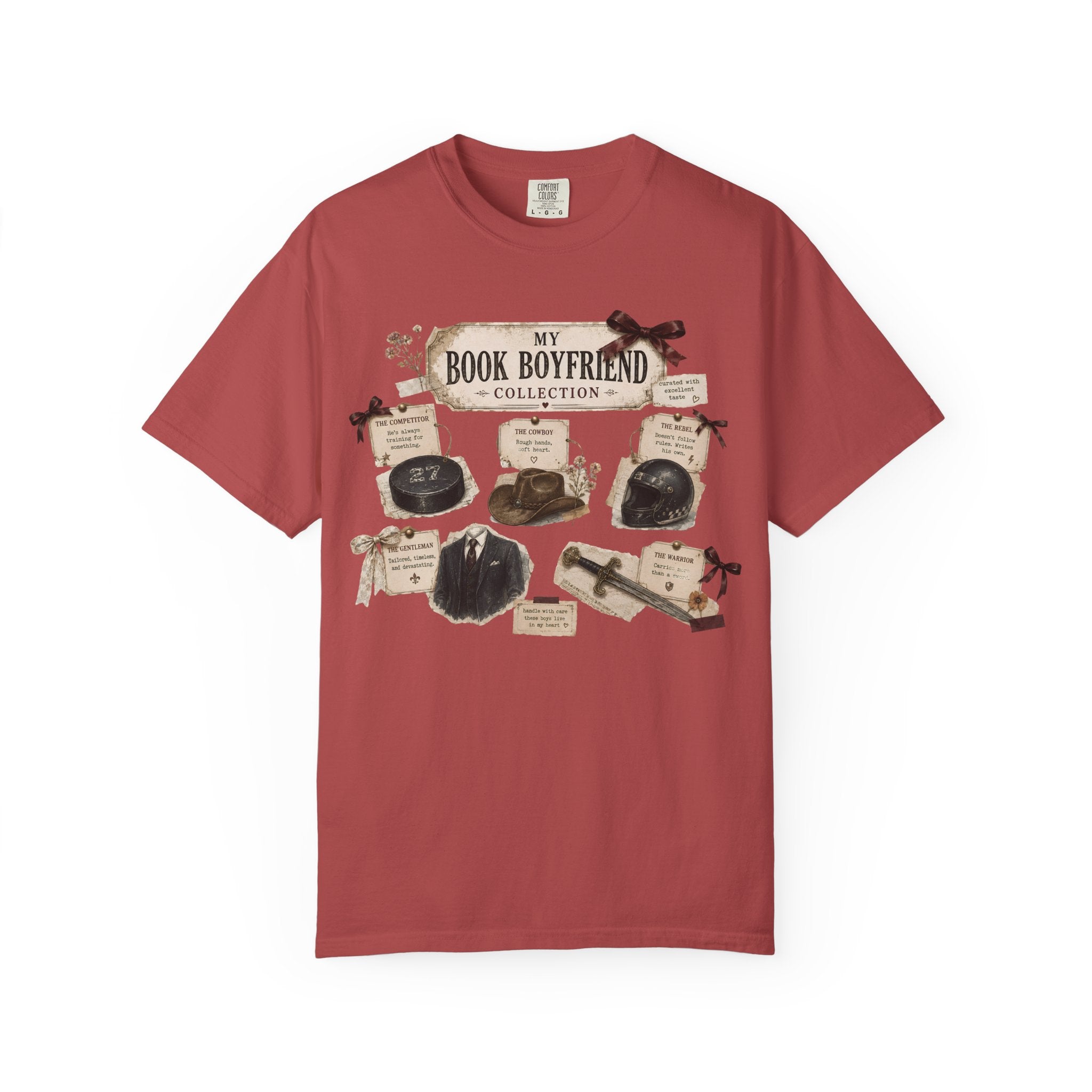 Book Boyfriend Collection T-Shirt — Vintage Literary Aesthetic Tee