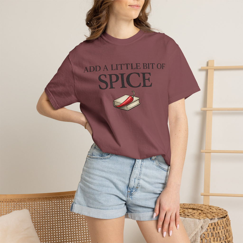 Spice Book T-Shirt — "Add a Little Bit of Spice" Graphic Tee
