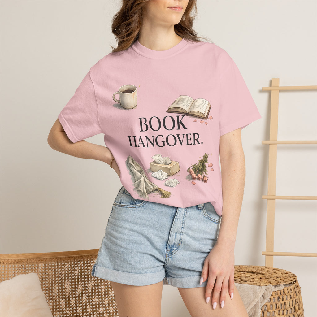 T-Shirt — "Book Hangover" Cozy Reading Tee