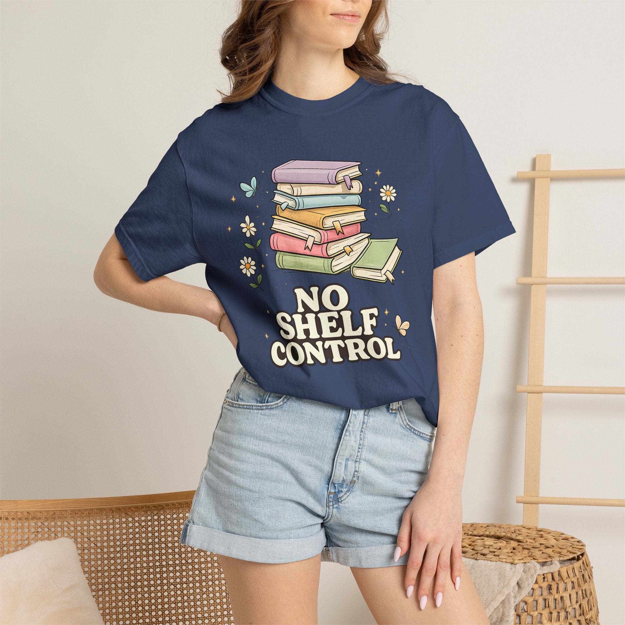 No Shelf Control Bookstack T-Shirt