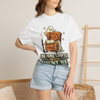 T-Shirt — “One More Chapter or I’ll Haunt You” Ghost Reading Tee