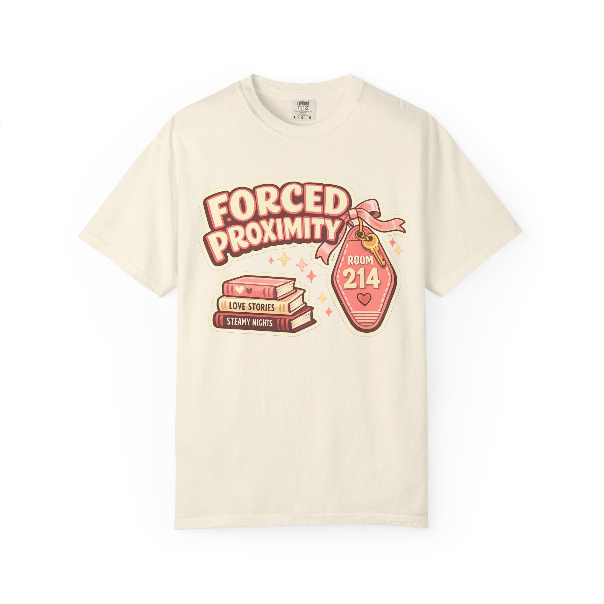 Forced Proximity T-Shirt — Cute Retro Romance Graphic Tee (Room 214)