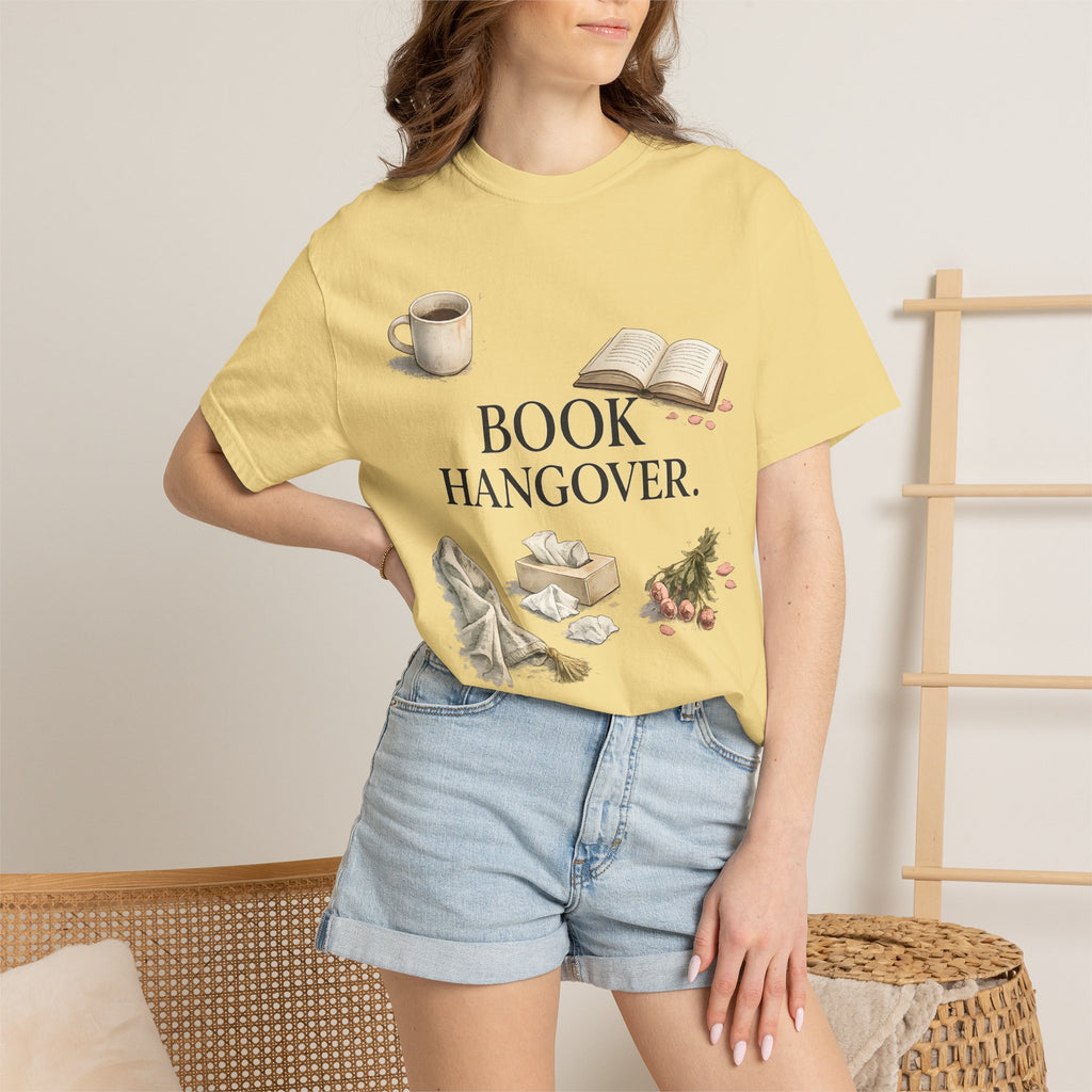 T-Shirt — "Book Hangover" Cozy Reading Tee