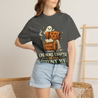 T-Shirt — “One More Chapter or I’ll Haunt You” Ghost Reading Tee