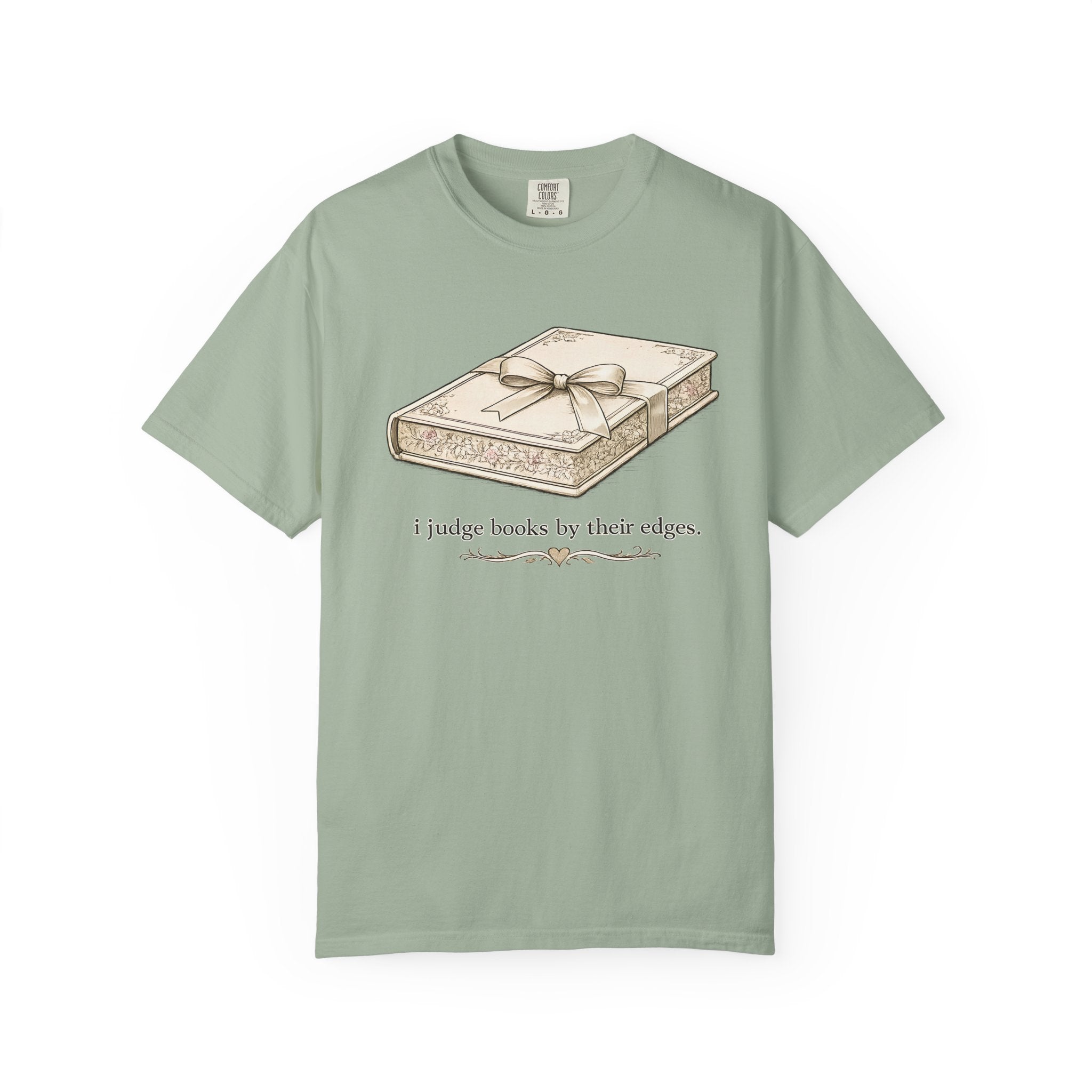 Book Lover T-Shirt — “I Judge Books by Their Edges” Vintage Gift Tee