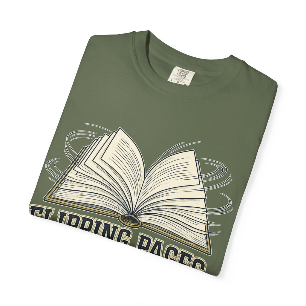 Book Lover T-Shirt — "Flipping Pages Is My Cardio" Graphic Tee