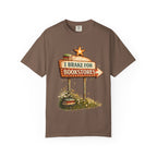 I Brake for Bookstores T-Shirt — Vintage Signbook Lover Tee
