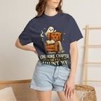 T-Shirt — “One More Chapter or I’ll Haunt You” Ghost Reading Tee