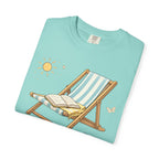 Beach Reading T-Shirt — "Tan Lines & Book Spines" Summer Reader Tee