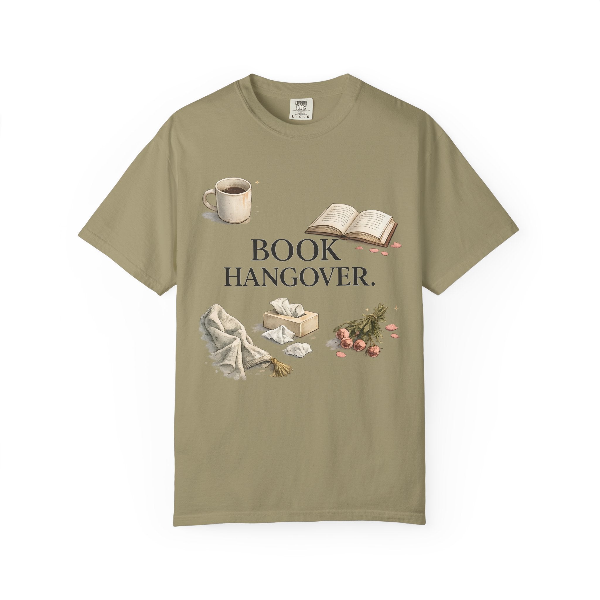 T-Shirt — "Book Hangover" Cozy Reading Tee