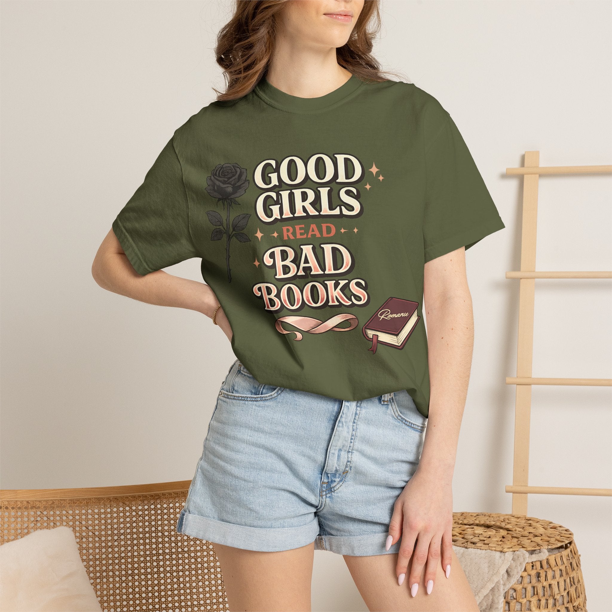 T-Shirt — "Good Girls Read Bad Books" Graphic Tee