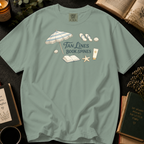 Tan Lines and Book Spines T-Shirt: Beach Umbrella in Bay - Comfort Colors® T-Shirt