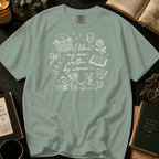 I Like My Men Written by Women T-Shirt: Typewriter and Book Lover in Bay - Comfort Colors® T-Shirt