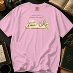 My Favorite Place Grows Between the Pages T-Shirt: Floral Open Book in Blossom - Comfort Colors® T-Shirt