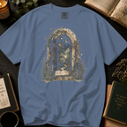 Through the Pages T-Shirt: Enchanted Archway Book Portal in Blue Jean - Comfort Colors® T-Shirt