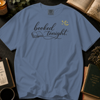 Booked Tonight T-Shirt: Cozy Evening Reading in Blue Jean - Comfort Colors® T-Shirt