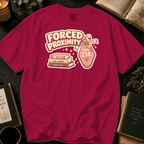 Forced Proximity Room 214 T-Shirt: Retro Motel Keychain in Crimson - Comfort Colors® T-Shirt